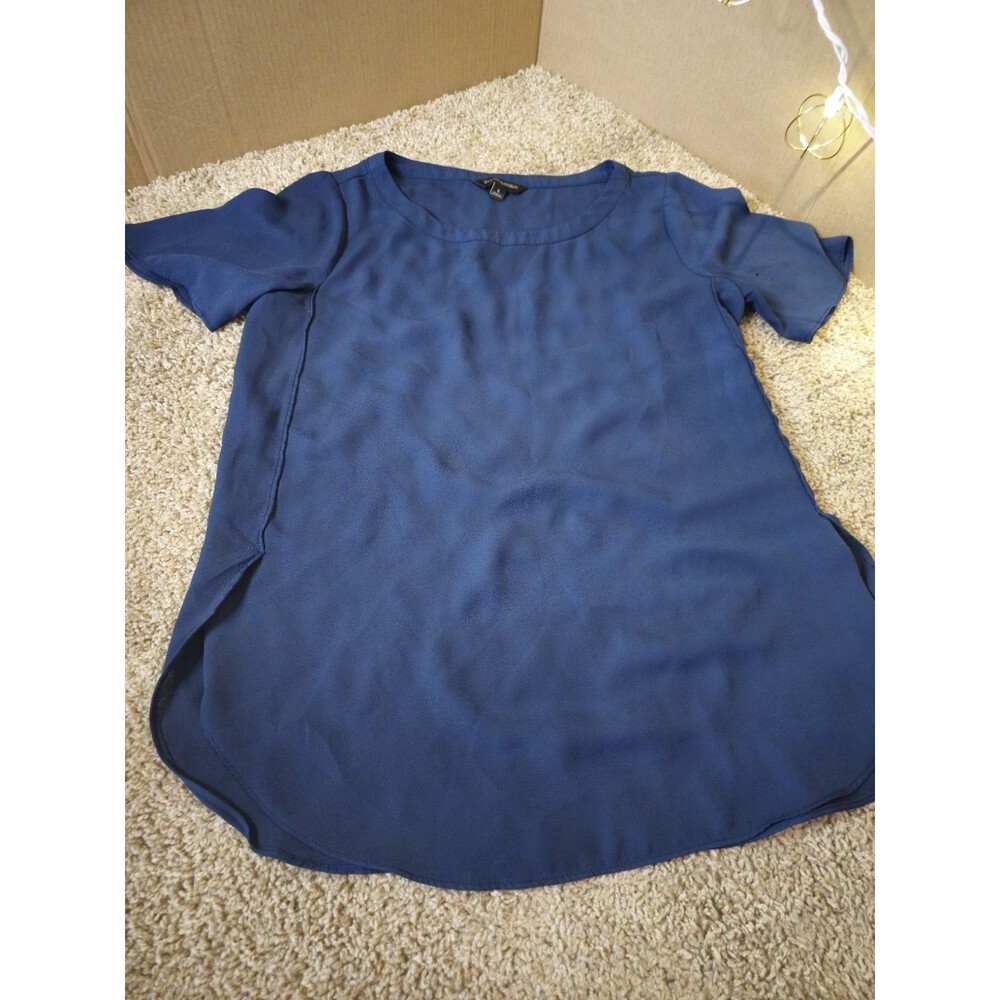 Blue Banana Republic Blouse Short Sleeve Size Small
